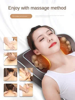 Мултифункционална електрическа физиотерапевтическая масажна възглавница домакински инструмент за месене възглавници домакински масажна подложка за тялото