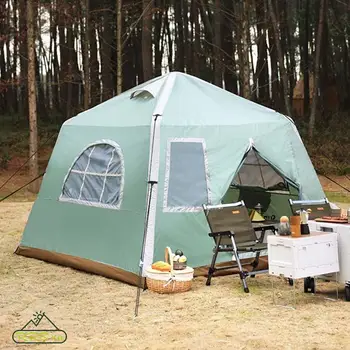 Надуваема палатка за къмпинг, уличен приспособление, шатра на покрива, всплывающая палатка, луксозно парти, водоустойчив лек плат Оксфорд
