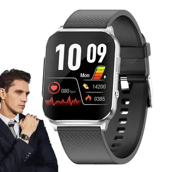 Неинвазивен Монитор ниво на глюкоза в кръвта EP03 Смарт Часовник със Сензорен екран 1,83 инча, Часовници за Мониторинг на Сърдечната Честота, ЕКГ, Мониторинг на Сън