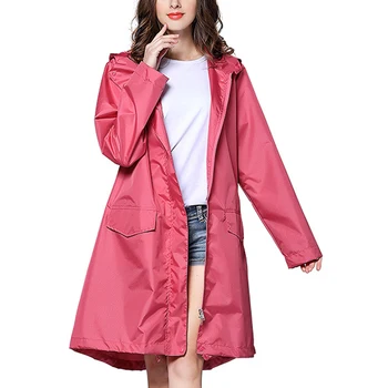 Нов модерен дъждобран, ежедневни ветровка, лека дишаща преносима горна дреха с цип за разходки, ветрозащитная дамски мъжки връхни облекла с качулка