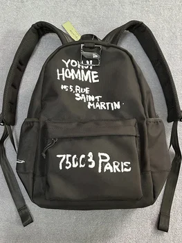 Нов модерен марка Yohji Yamamoto, висококачествена раница-чанта Saito Asuka с принтом графити за мъже и жени
