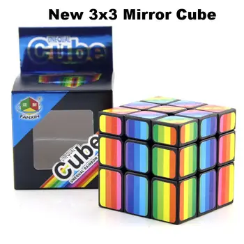 Нов огледален куб 3x3, 3x3x3, преливащи професионални високоскоростни кубчета, пъзели, високоскоростен куб, забавни играчки за деца