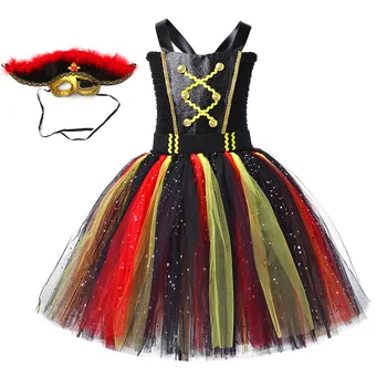 Нова детски дрехи Cos Карибски Пирати за момичета pirate принцеса празнична облекло за изпълнения
