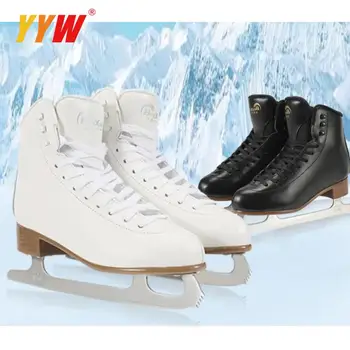 Нова зимни обувки кънки за хокей с леден нож за възрастни, юноши и деца, професионално, от изкуствена кожа, топла, удебелени, удобен за начинаещи