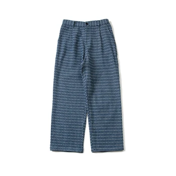 Нова мъжки дрехи за пролетта и лятото, ежедневни панталони от видоизменени плетиво тъкан в японския ретро-стил, мъжки трендови