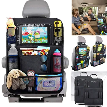 Ново записване, удобен органайзер за облегалката на автомобилната седалка, чанта за багаж с множество джобове, кутия, калъф, автомобилна чанта за съхранение, стойка за таблет, органайзер за съхранение