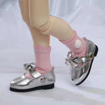 Обувки за кукли BJD, подходяща за кукли 1/6 размер, модерен сребърен обувки на принцесата за почивка 1/6, аксесоари за кукли
