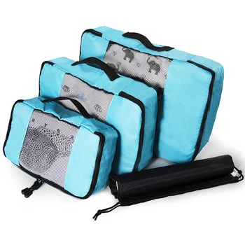 Органайзер за куфара, пътна опаковка, окото опаковки, найлон дишаща мъжка Дамска чанта-органайзер за багаж, чанта-органайзер за дрехи, чанта за съхранение