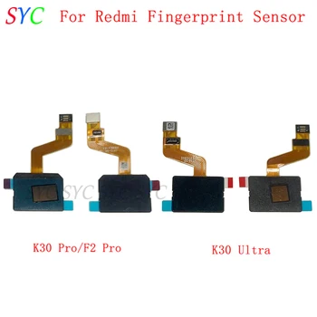 Оригинален Сензор За Пръстови Отпечатъци Бутон Гъвкав Кабел За Xiaomi Poco F2 Pro Redmi K30 Pro K30 Ultra Touch Скенер Резервни Части