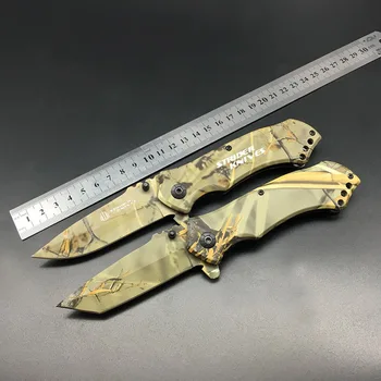 Остър нож Hongmuhan Сгъваем нож Керамбит ножове ръчно изработени ловни бойни тактически инструмент за оцеляване в къмпинга 2 цвята