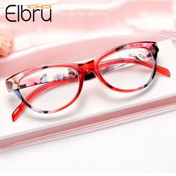 Очила за четене Elbru Cat Eye, женски-леки очила за далекогледство, 1,0 1,5 2,0 2,5 3,0 3,5 4,0, очила за далекогледство