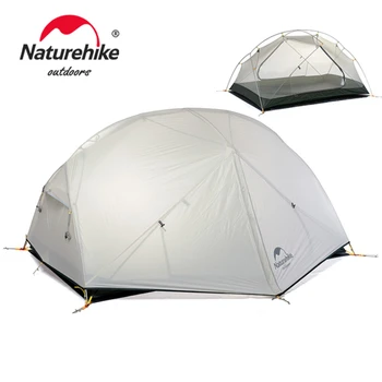 Палатка Naturehike Mongar 2 за 2 души, туристическа палатка 20D, сверхлегкая туристическа палатка, водоустойчив туристическа палатка за оцеляване на открито