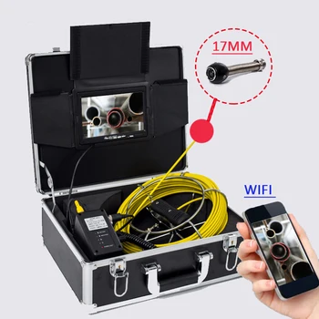 Поддръжка на WI-FI свързаност Видеорекордер за Запис на Видео 7-инчов TFT LCD дисплей MNITOR 100 м Кабел Дълъг Батерия за Преносим Ендоскоп Инспектиращата Камера