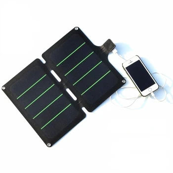 Портативен сгъваем батерия за мобилен телефон с мощност 11 W, градинска слънчево зарядно устройство ще захранване на такса, ултратънък