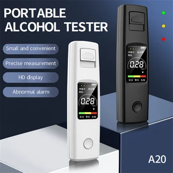 Портативен тестер за алкохол, високо-чувствителен дрегер, HD дисплей, безконтактен зареждане Type-C батерия с капацитет 200 mah