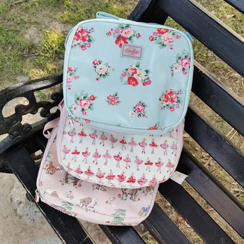 Практически диагонално чанта за bento с хубав принтом за деца, самозалепваща чанта от водоустойчив клеенки, чанта за обяд