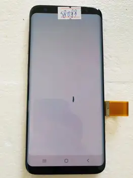 Приложимо за Samsung S8 SUPER AMOLED LCD екран, с добра сензорна функция и няколко малки дефекти (с рамка)