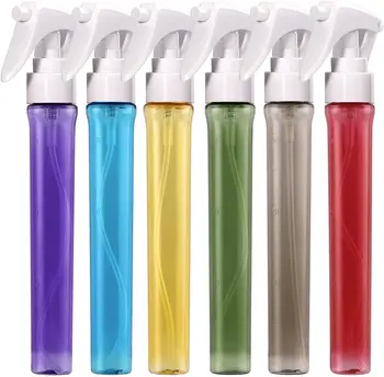 Прозрачен цветен спрей, преносим мини-пластмасова лейка за палеца, инструменти за салон за красота, бутилка за еднократна употреба под високо налягане
