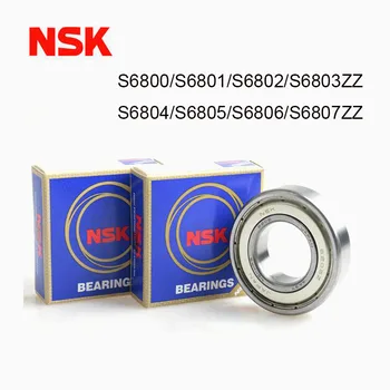 Произходът на NSK Япония, Носещи 2/5 бр. Тънък S6800 S6801 S6802 S6803 S6804 S6805ZZ ABEC-9 440 сачмен лагер от неръждаема стомана
