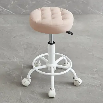 Прости фризьорски стол в скандинавски стил, салонные професионални модерни фризьорски столове от ковано желязо, въртящи подвижен стол, мебели за интериора на Cadeiras