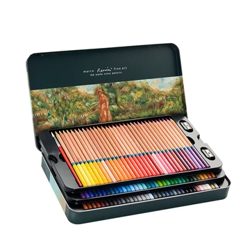 Професионален акварел молив 24/36/48/72/100 цветове, меки водоразтворими цветни моливи за рисуване, за да проверите за студентското творчество