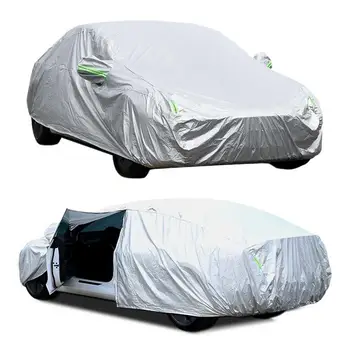 Пълно Покритие на Автомобила Външно Покритие Автомобил за Tesla, Модел 3/Y Защита от всякакви атмосферни Условия Водоустойчива Снегозащитный Авто Анти-UV Покритие на сенника