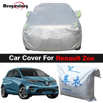 Пълно покритие на кола, авто, защита от uv, козирка, защита от сняг и дъжд, прахоустойчив калъф за Renault Зоя