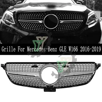 Решетка за Предна Броня на Автомобила В Диамант Стил Състезателна Решетка За Mercedes-Benz W166 GLE class GLE350 GLE400 GLE500 2016 2017 2018 2019