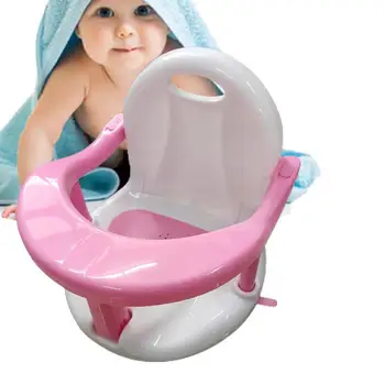 Седалката за вана за бебета, нескользящее детско столче за вана, стол за баня с подкрепата на облегалката и устойчиви нещастници