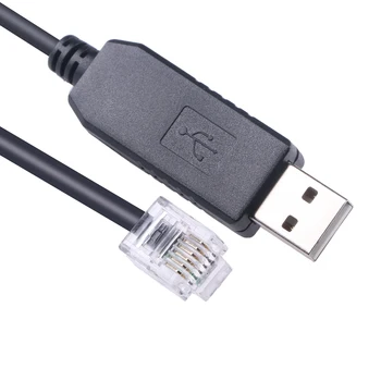 Сериен и USB кабел за APC PDU 940-0144A, RJ11 RJ12 6P6C RS232 кабел за APC Rack PDU