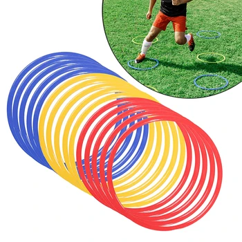 Силни пръстени за упражняване на сръчност, преносими 5/12 бр., футболни пръстени за тренировка, скорост и гъвкавост, спортно оборудване за тренировка по футбол
