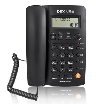 Стационарен телефон в Бизнес Офис за Домашно Използване на Кабелна Стационарен Стационарен телефон, Настолен Телефон с Дисплей Идентификатор на Повикващия домашен телефон telefone