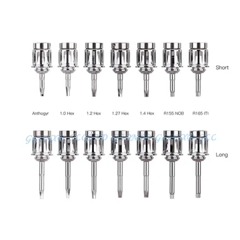 Стоматологични драйвери и набор от гаечных ключове 10-70 см с отвертка динамометричен ключ за зъбни импланти, инструменти за стоматологична отвертка с храповиком, 1 бр.