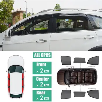 Страничните прозорци, магнитен козирка, защита от uv лъчи, мрежест козирка, блокиране лъчи, подходящ за Chevrolet Captiva 2013-2018