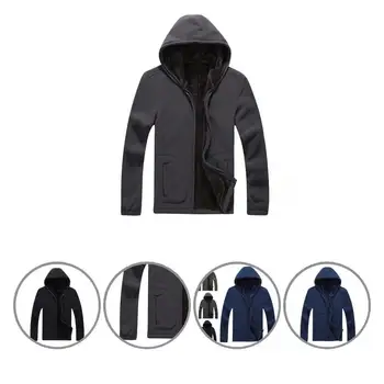 Страхотно палто, жилетка голям размер, износостойкая мъжки однотонная сако, мъжко яке, зимно палто