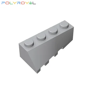 Строителни блокове аксесоари САМ Пластмасови Плочи 2x4 наклонен клин (вдясно) 10 бр. Развитие играчка за деца, подарък за рожден ден 43720