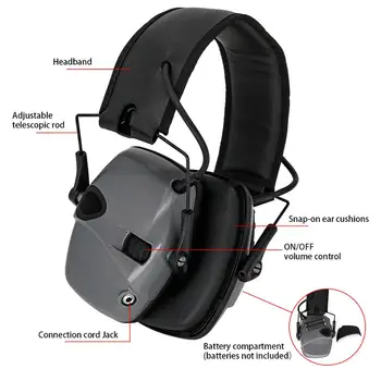 Тактическа слушалки Електронни слушалки за стрелба Слушалките с шумопотискане Защита на слуха ловни тактически слушалки
