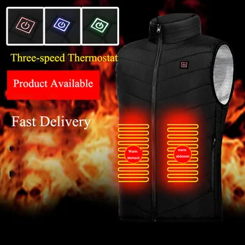 Терможилет, яке с подгряване, стеганая яке, мъжка жилетка, елек за водача, 9 КПС, жилетка с подгряване, мъжки дамски яке с електрически нагревател, USB