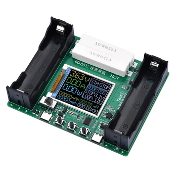 Тестер капацитет на батерията с LCD дисплей Type-C, ма, МВтч, литиева батерия, модул за детектор на мощността на батерията за тестер батерии 18650