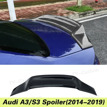 Тип R На Настоящия Въглеродни Влакна FRP Заден Багажник, Задно Крило, Аксесоари За Ремонт, Спойлер За Audi A3 S3 RS3 Седан 2014-2019