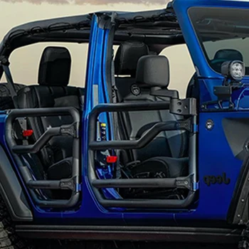 Тръбна врата от стомана материал без огледала за jeep wrangler JL 2018 + Lantsun JL1260 4 врати и аксесоари за автомобили