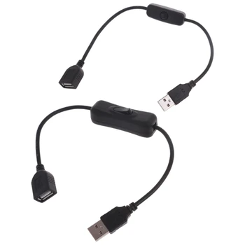 Удължител за USB от мъжа към Жената Вграден Включване/Изключване за Видео Управление, led маса, USB вентилатор Led лента Dropship