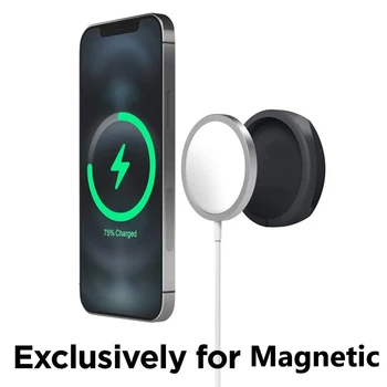 Универсална безжична магнитна сигурна поставка за зарядно MagSafe Charger Ring Stand Holder за iPhone 13 12 Pro Mini Max