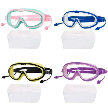 Фарове за плувни очила с затычками за уши, подарък за рожден ден за децата 3-16 години, и момчета, и момичета
