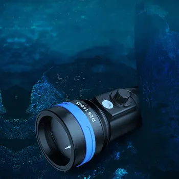 Фенерче за гмуркане твърд светлина 1600лм професионален подводен електрически фенер