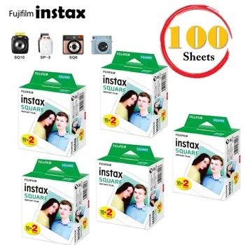 Фотохартия Fujifilm Instax Square White Edge Films 10-100 листа за принтер Instax SQ10 SQ6 SQ20 Instant Camera Share SP-3