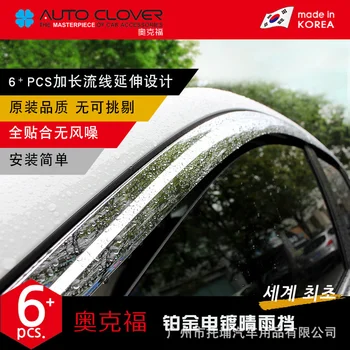Хромирана врата козирка, дефлектор страничен прозорец, козирка от дъжд, сребристи корнизи за Toyota Land Cruiser