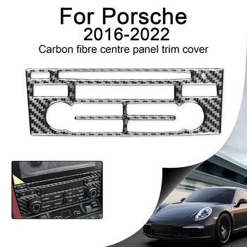 Централна контролния панел, изработени от въглеродни влакна, декоративна капачка, декоративна стикер за Porsche 718 982 2016-2022 аксесоари
