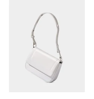 Чанта от телешка кожа 2023 Нова модерна универсална чанта на едно рамо под мишката за женски малцинство Дизайнерска чанта през рамо Cloud Bag