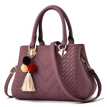 Чанта през рамо за жени, дамски чанти от мека изкуствена кожа, дамски чанти-месинджър, чанта за през рамо в европейския и американския стил, реколта чанта-тоут в ретро стил